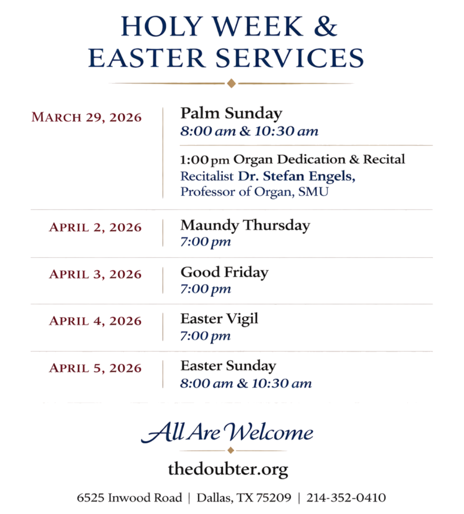 Holy Week & Easter Services 2026